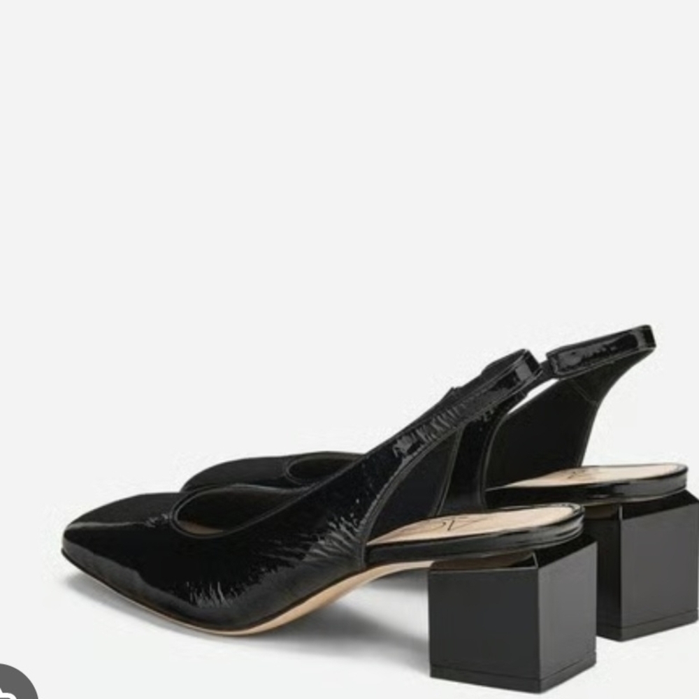 AGL New Black Patent Slingback Heels. Store Display. - Picture 5 of 8